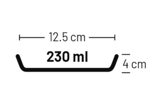Flamingo Керамика Купа Храна за Куче & Котка с Основа 230мл 15см в Черен Цвят