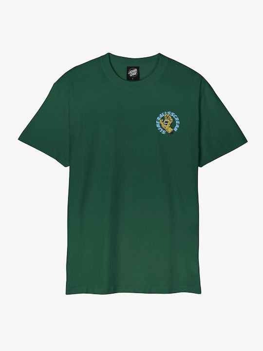 Santa Cruz T-shirt Bărbătesc cu Mânecă Scurtă Verde