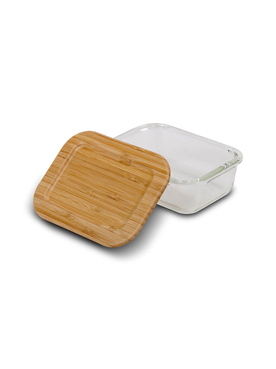 Nava Microwave Glass Lunch Box Transparent 1500ml