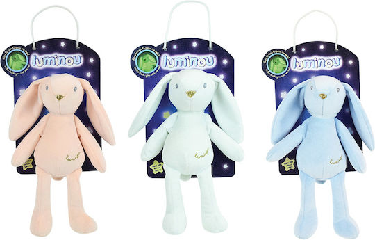 Plush Toy Jemini Phosphorescent 21cm Rabbit Luminou White