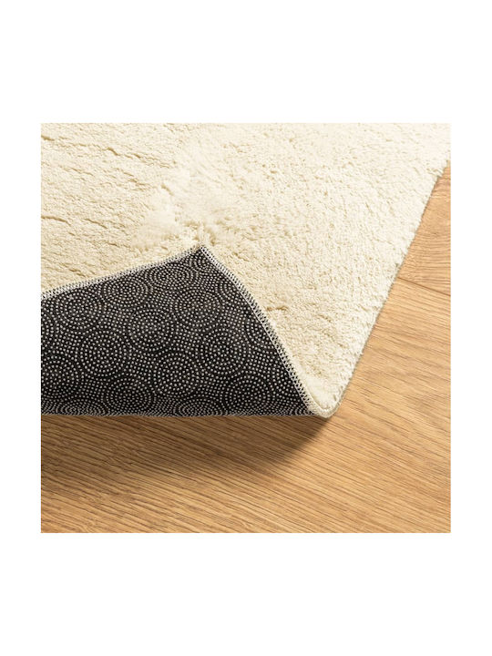 vidaXL Huarte Anti-slip Rug Rectangular Cream