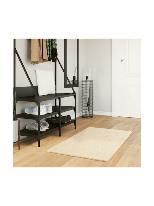 vidaXL Huarte Anti-slip Rug Rectangular Cream