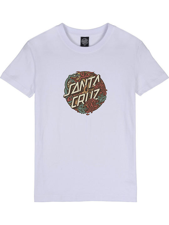 Women's T-shirt Animal Print White