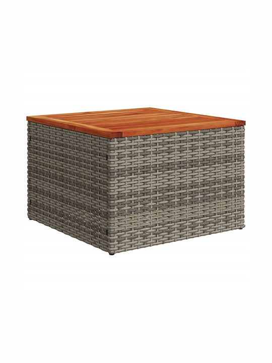 Sitting Room Table for Small Outdoor Spaces Gray 55x55x37cm