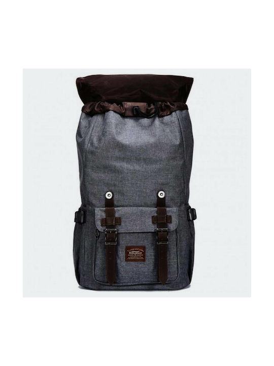 Kaukko Hurley Fabric Backpack Grey