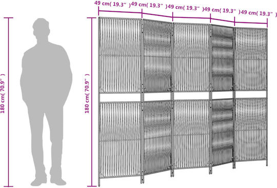 vidaXL Διακοσμητικό Παραβάν από Καμβά 245x180cm