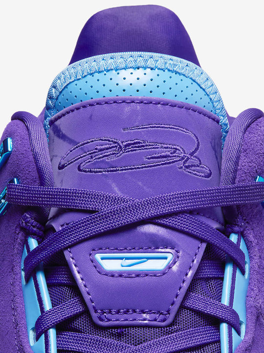 LeBron NXXT Gen AMPD Low Basketball Shoes Field Purple / Metallic Silver / University Blue