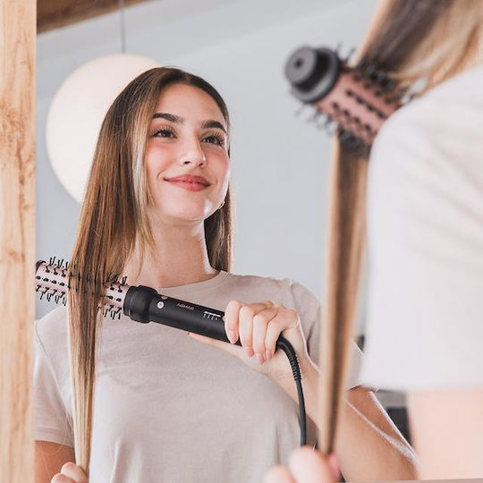 Cecotec Instantcare Ceramic Electric Brush with Air & Rotating Head for Straightening and Curls 150W