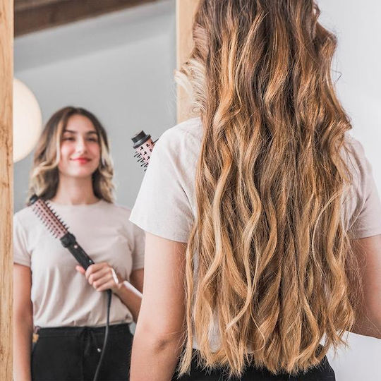 Cecotec Instantcare Ceramic Electric Brush with Air & Rotating Head for Straightening and Curls 150W