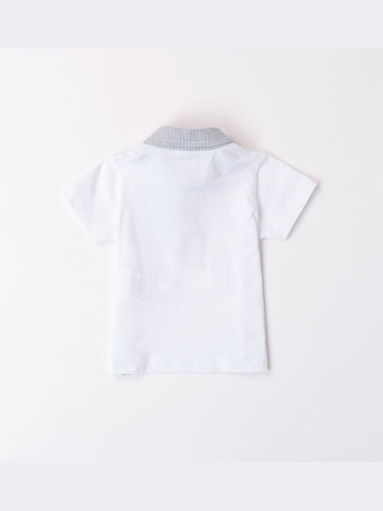 iDO Kids Polo Short Sleeve white