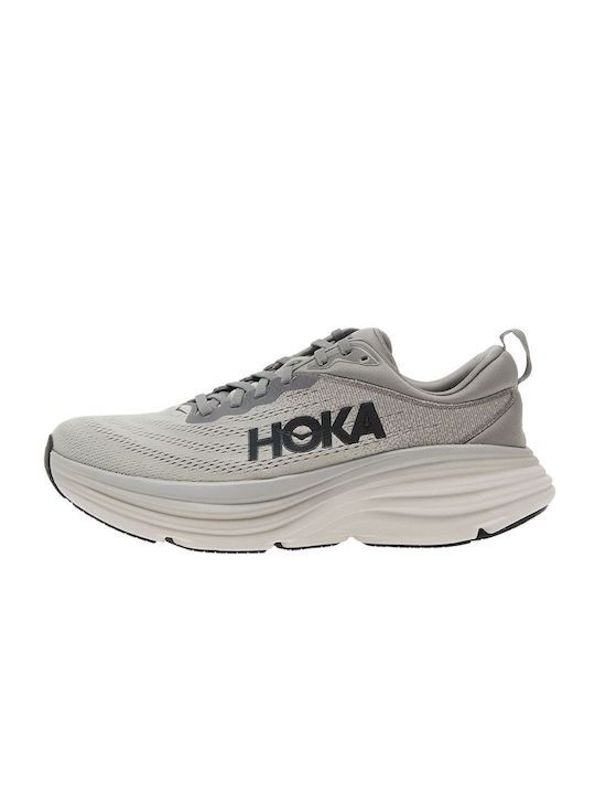 Hoka Bondi 8 Sportschuhe Laufen Lunar Rock / Nimbus Cloud