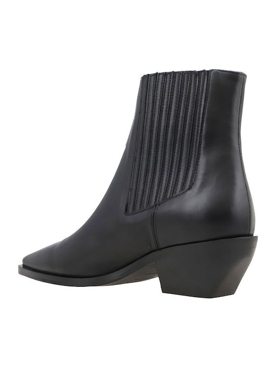 Ghete dama de piele Negru