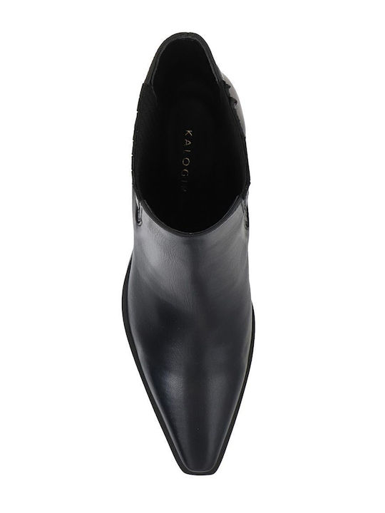 Ghete dama de piele Negru