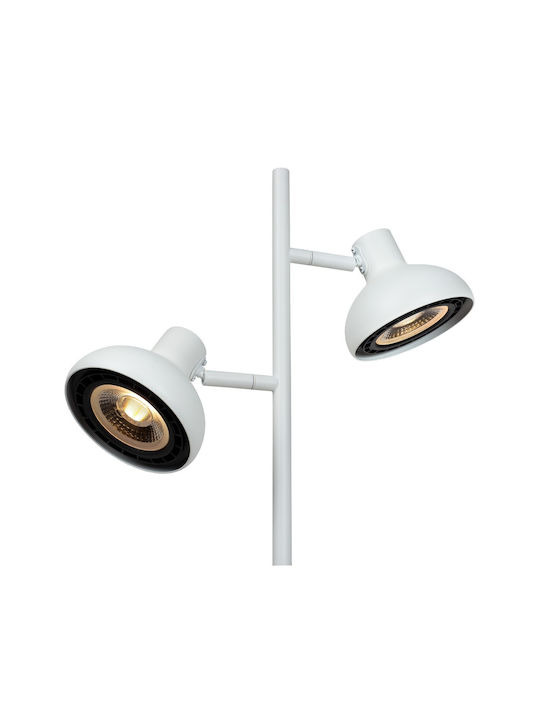 Lucide Lightning Φωτιστικό Δαπέδου Υ137.9εκ. με Ντουί για Λαμπτήρα GU10 Λευκό