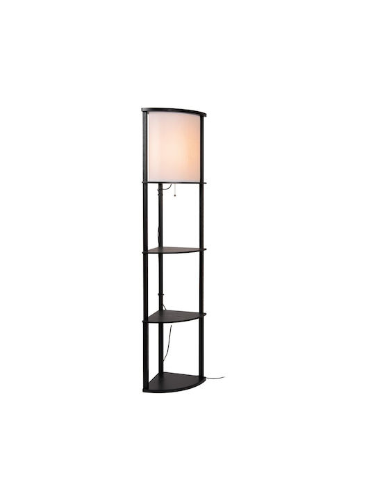 Lucide Lightning Floor Lamp H162.3xW30cm. with Socket for Bulb E27 Black