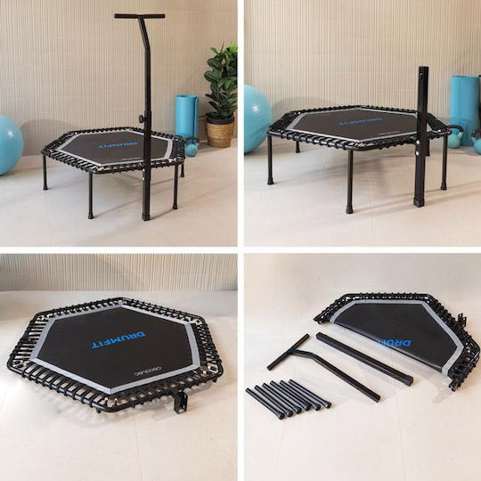 Cecotec Drumfit Jump 1270 Τραμπολίνο Γυμναστικής Διαμέτρου 127εκ. με Λαβή
