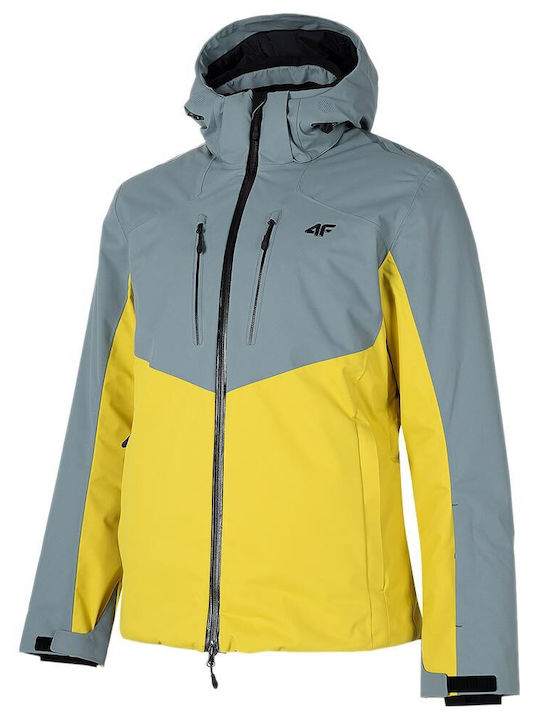 4F Men's Ski & Snowboard Jacket Gray H4Z22-KUMN011-24S