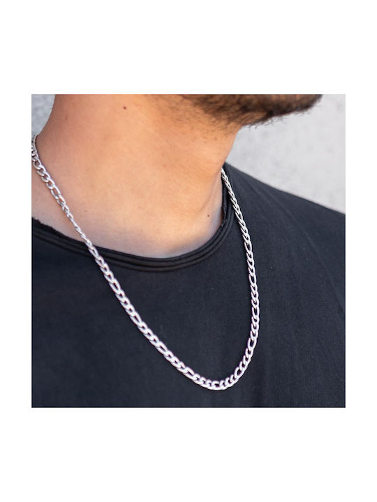 Piercing.gr Chain Neck from Steel Thin Thickness 5mm and Length 55cm