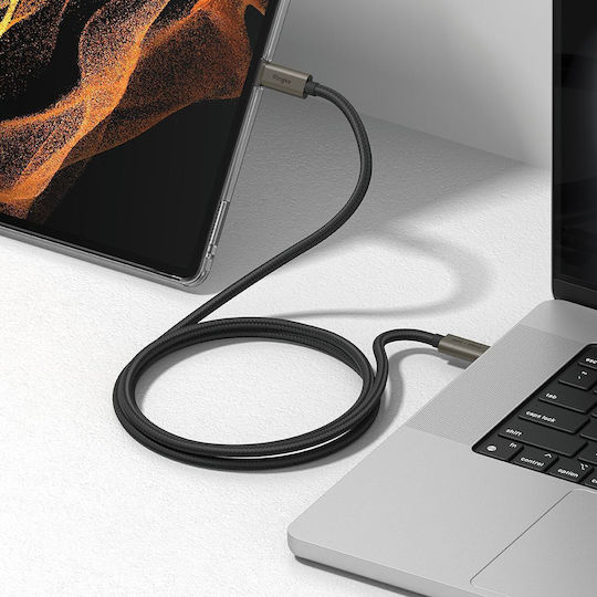 Ringke USB 3.2 Cable USB-C male - USB-C 240W PD Μαύρο 2m