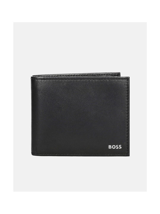 Hugo Boss Кожен Мъжка портмоне Монети Черно