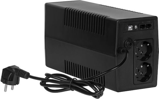 Rebel RB-4023 Unitate UPS Off-Line 650VA 360W cu 2 Prize Schuko