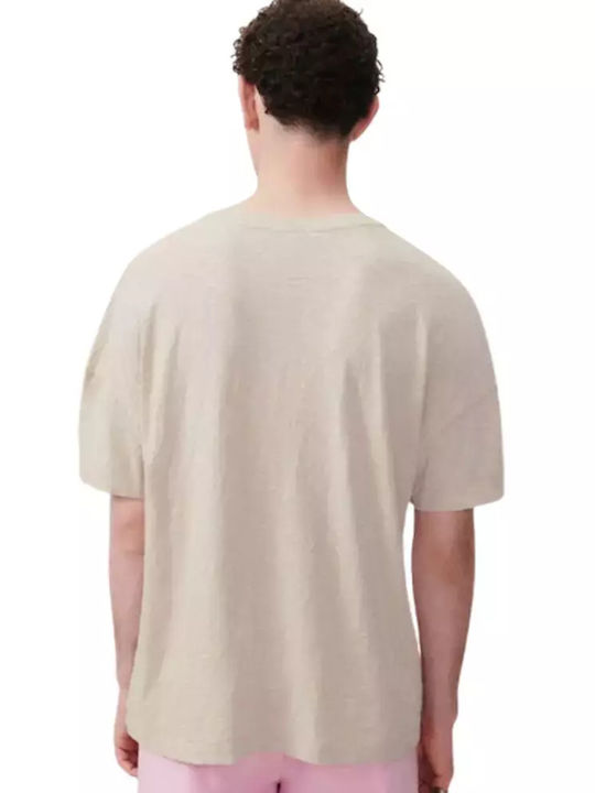 American Vintage Bysapick Herren T-Shirt Kurzarm Beige
