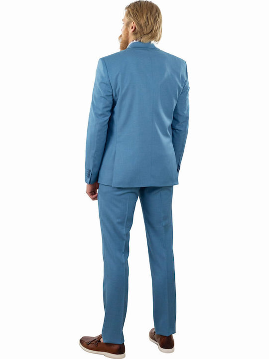 Men's Summer Suit with Vest Petrol (Item J062)