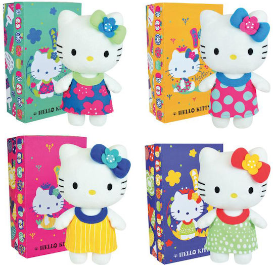 Jucărie moale Jemini Plus 20cm Hello Kitty - Rochie galbenă