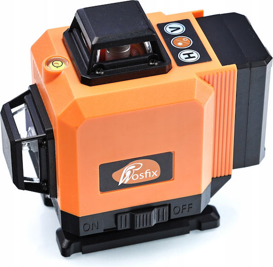 Rosfix Γραμμικό Αλφάδι Laser Πράσινης Δέσμης με Εύρος Εργασίας 20m