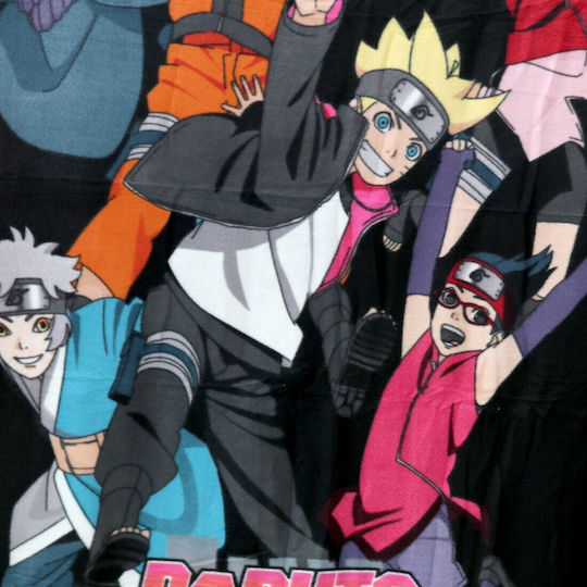 Toei Animation Κουβέρτα Fleece Μαύρο 100x140εκ.