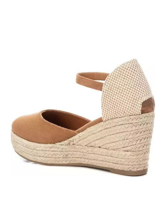 Damenplattformen im Espadrilles-Stil Braun