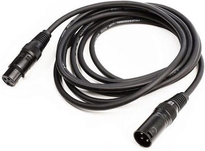 Monkey Banana Kabel XLR-Stecker - XLR-Buchse Schwarz 5m (231159)