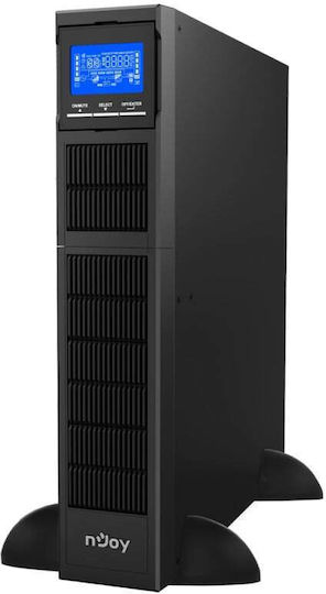 NJOY Balder 1000 UPS On-Line 1000VA 1000W με 8 IEC Πρίζες