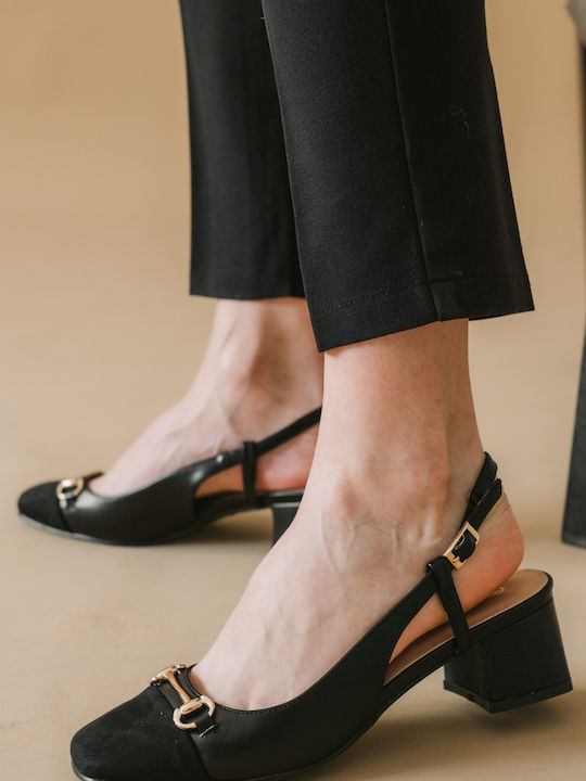 Plato Pointed Toe Black Heels