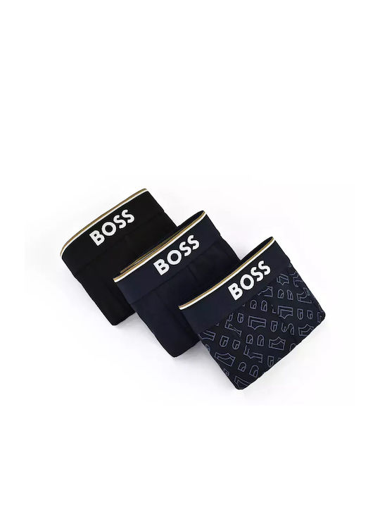 Hugo Boss Boxeri pentru bărbați Negre 3Pachet