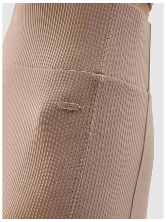 Women's Bike Training Legging High Waisted Beige