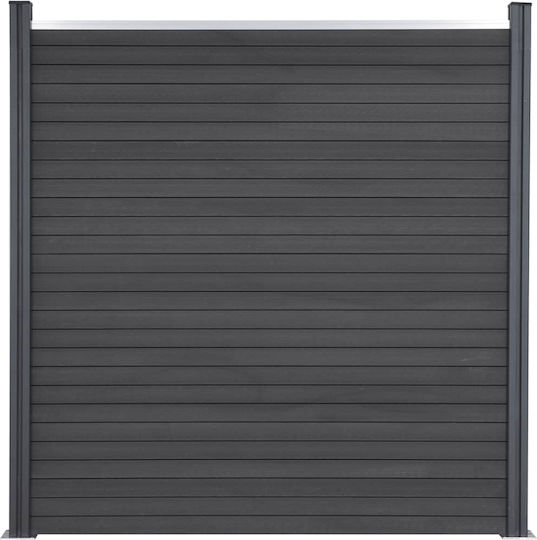vidaXL Fence Panel from WPC in Gray Color 1.8x1.86m
