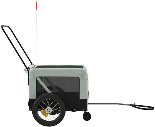 vidaXL Καρότσι για Μεταφορά Σκύλου έως 45kg Γκρι Μ135xΠ73.5xΥ68.5εκ.