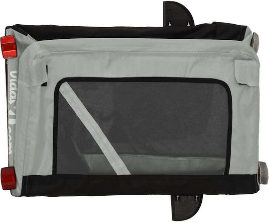 vidaXL Καρότσι για Μεταφορά Σκύλου έως 45kg Γκρι Μ135xΠ73.5xΥ68.5εκ.