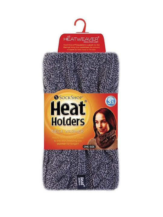 Heat Holders Women's Knitted Neck Warmer Navy Blue