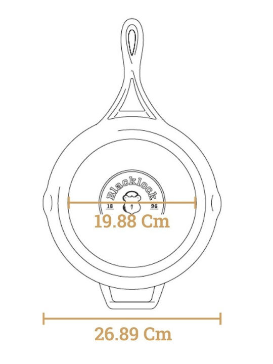 Lodge Blacklock Τηγάνι από Μαντέμι 26.03cm