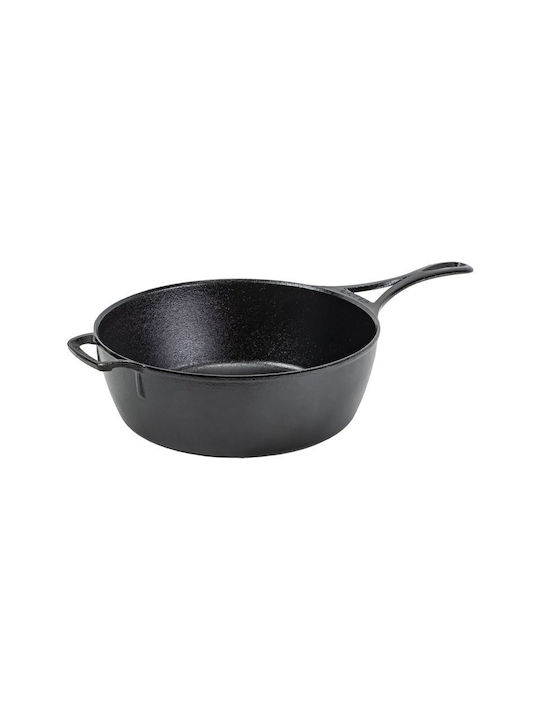Lodge Blacklock Cast Iron Pan with Lid 44.12cm