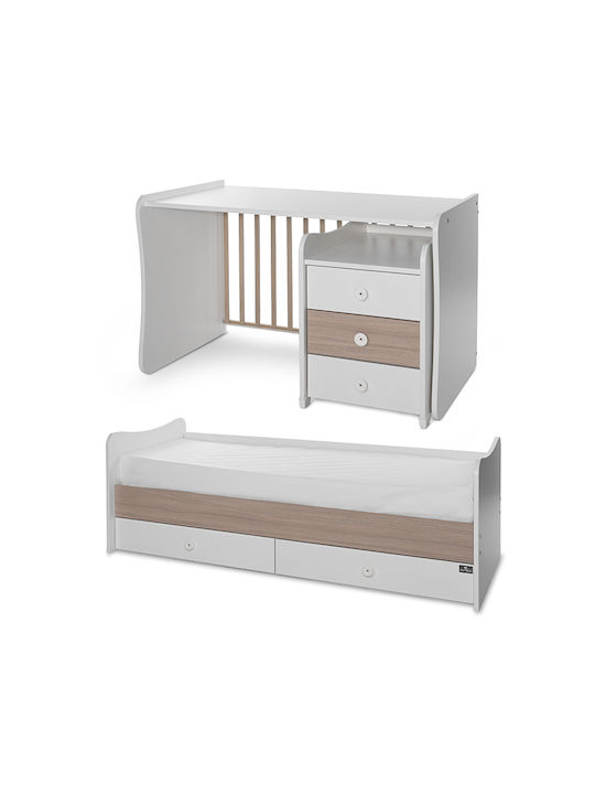 Lorelli Pătuț Bebeluși Multifuncțional Maxi Plus Alb pentru Saltea 70x160cm