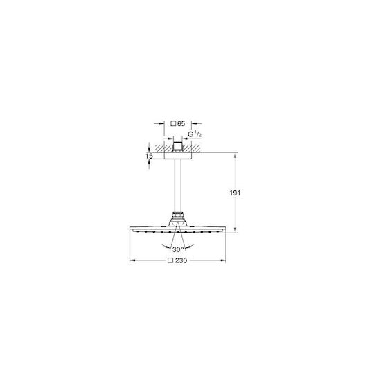 Grohe Rainshower Allure 210 Shower Head Капаче за душ Grohe Rainshower Allure 210 Shower Head Капаче за душ
