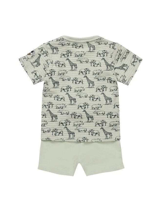 Dirkje Kids Set with Shorts Summer 2pcs Green