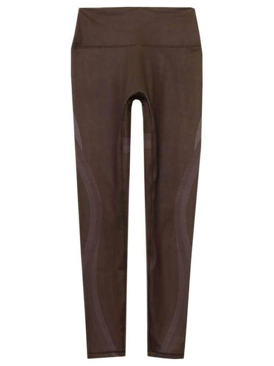 Women's Long Yoga Legging High Waisted Brown