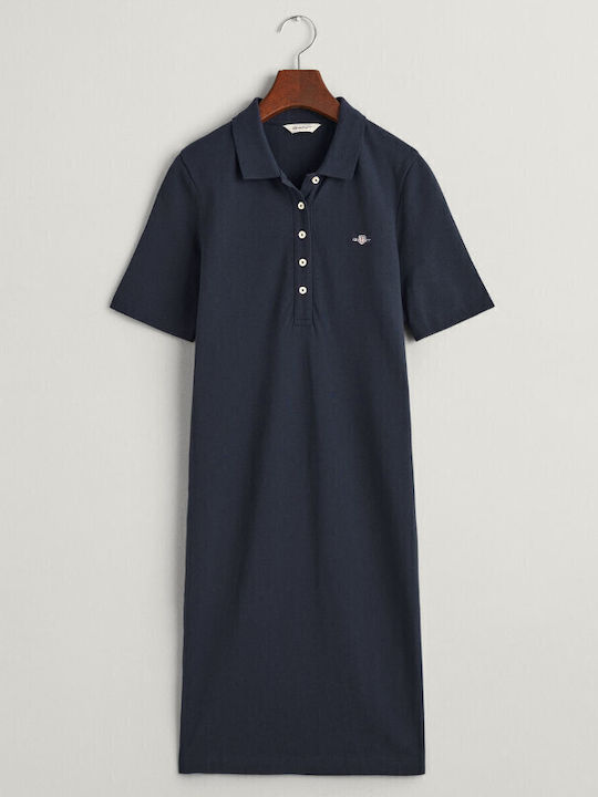 Summer Mini Shirt Dress Dress Navy Blue