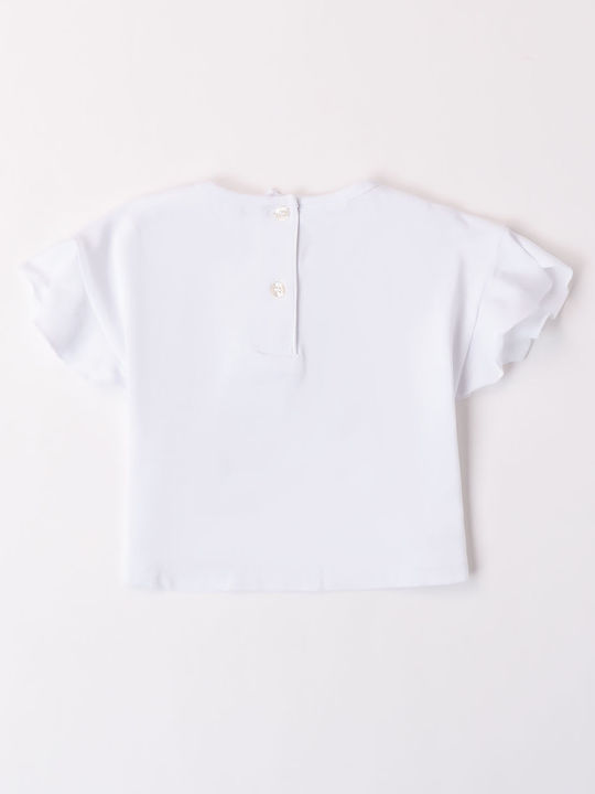 iDO Kids Blouse Short Sleeve white