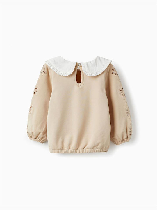 Zippy Kids Blouse Long Sleeve Light Beige