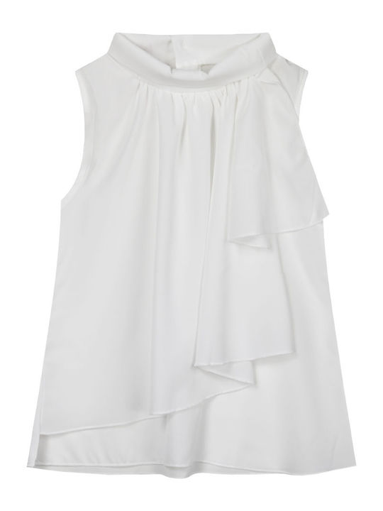 Energiers Kids Blouse Sleeveless Ecru